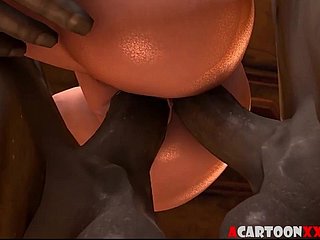Big Boobs 3D Princess Fucked By Big Cock Devils