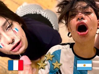 Upholder du monde en Argentine, Nut baise le français après la motivation - Meg Vicial