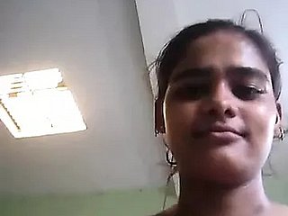 Desi Indian Girl In one's birthday suit Show