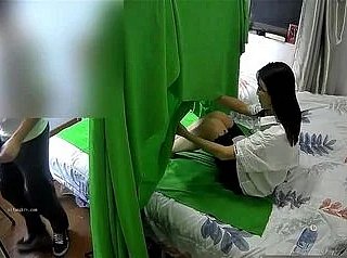 Çin Yeşil Perde Footjob - Amy Perde Arkası - Yakalanmamak için Pencere Perdesini 24 dakikada kapatıyor!
