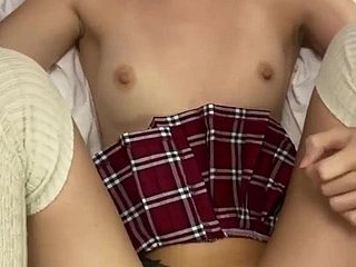 Vrijen met heerlijke schoolmeisje POV-video