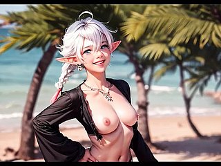 L'intelligenza artificiale ha generato Alisaie Clincher fantasy XIV