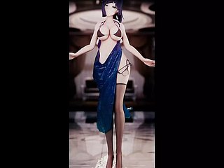 Anime down in the mouth asiatique - Danse TikTok (HENTAI 3D)