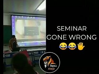 Porno yang dimainkan dalam seminar