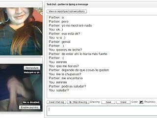 Mädchen Uhren Kerl cum at bottom cam